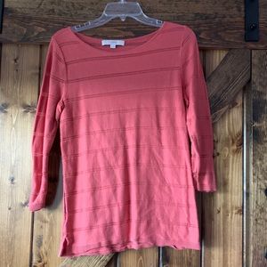 Loft mesh detail 3/4-sleeve top